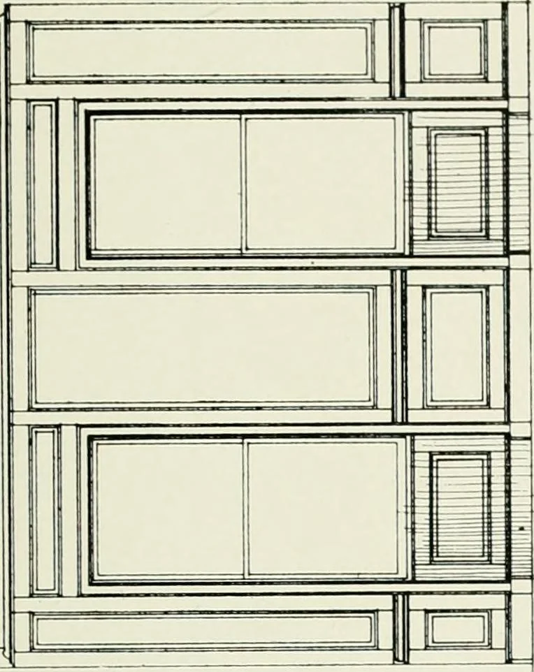 An illustration from The practical exemplar of architecture, 1907, leaf 164