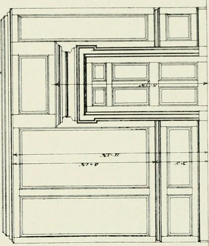 An illustration from The practical exemplar of architecture, 1907, leaf 164