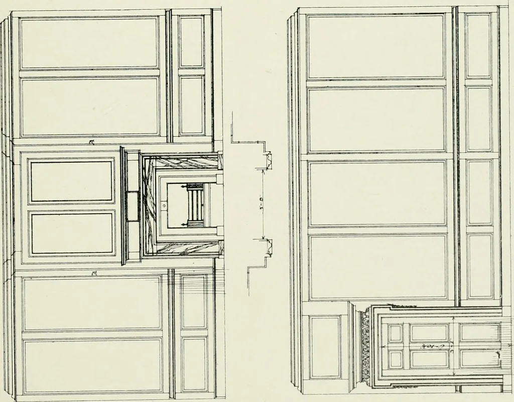 An illustration from The practical exemplar of architecture, 1907, leaf 164