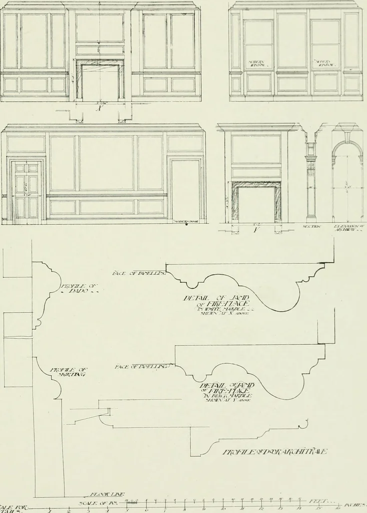An illustration from The practical exemplar of architecture, 1907, leaf 174