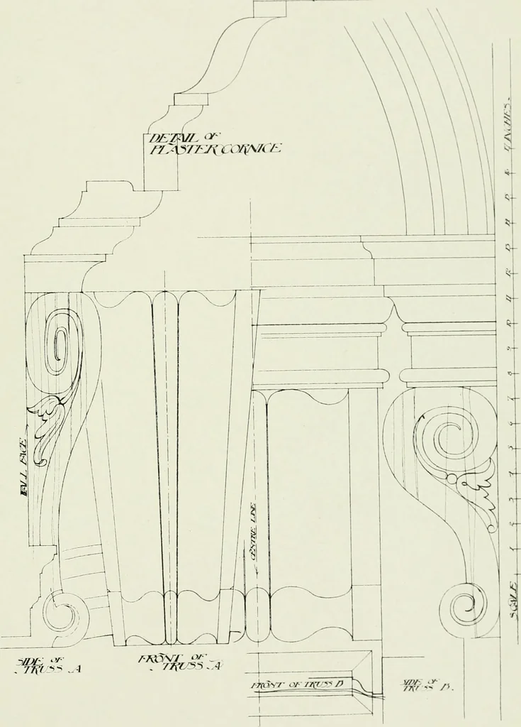 An illustration from The practical exemplar of architecture, 1907, leaf 176