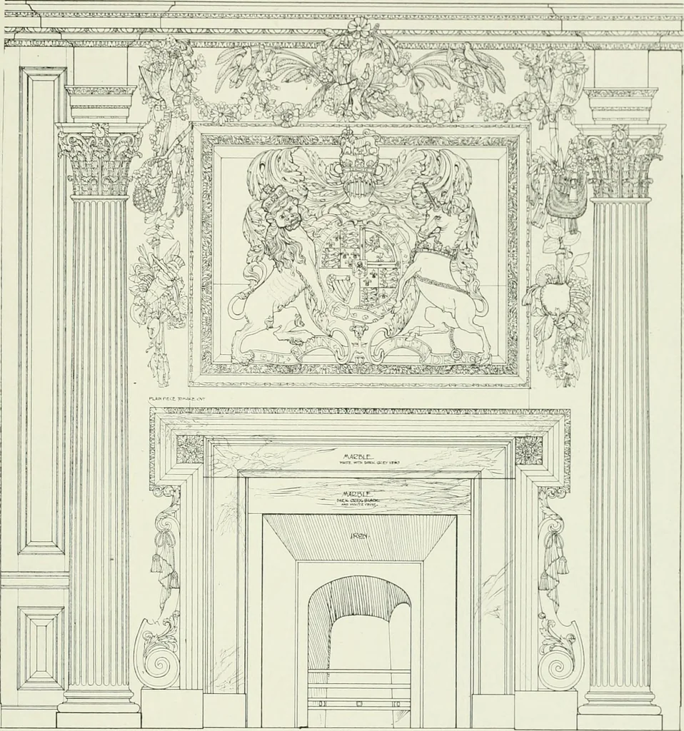An illustration from The practical exemplar of architecture, 1907, leaf 20