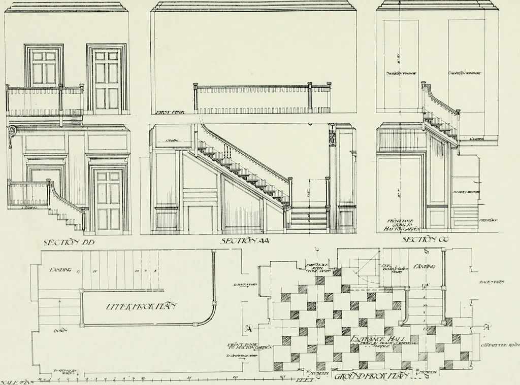 An illustration from The practical exemplar of architecture, 1907, leaf 224
