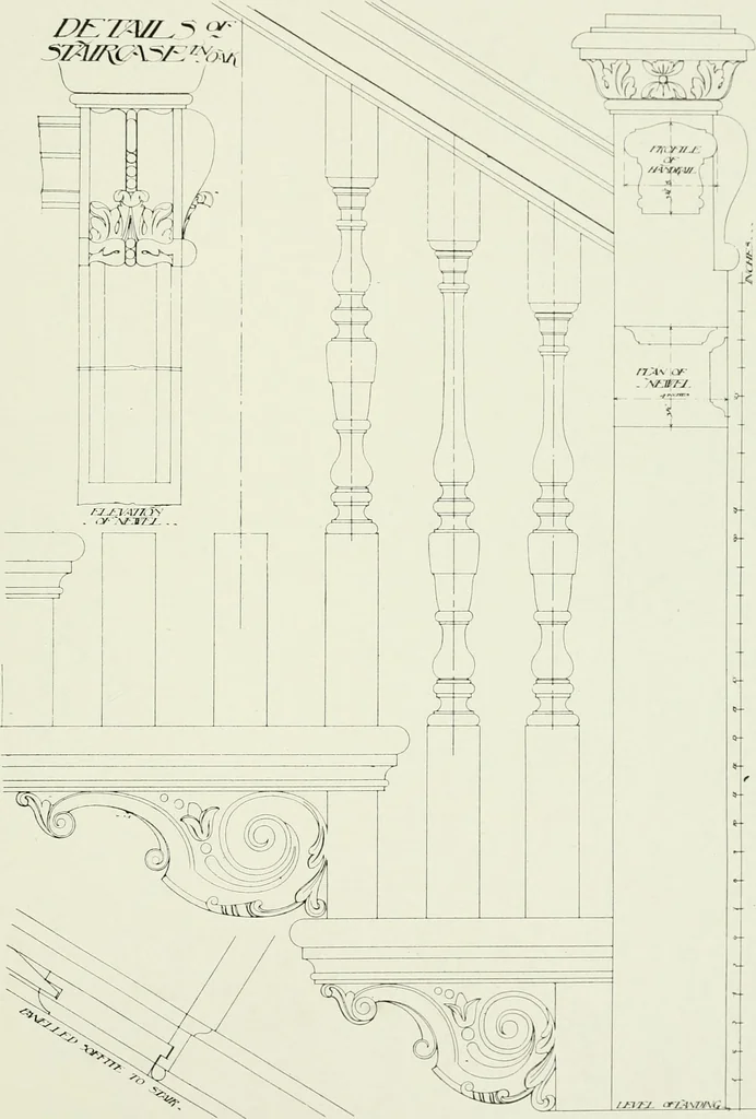 An illustration from The practical exemplar of architecture, 1907, leaf 228