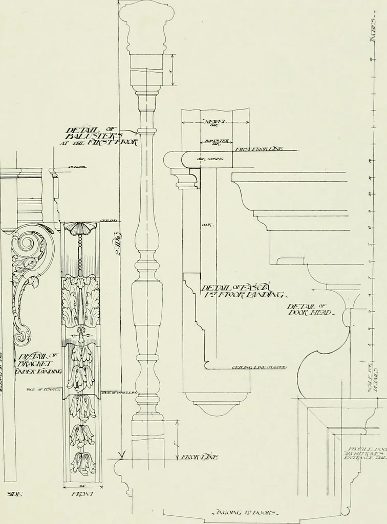 An illustration from The practical exemplar of architecture, 1907, leaf 230