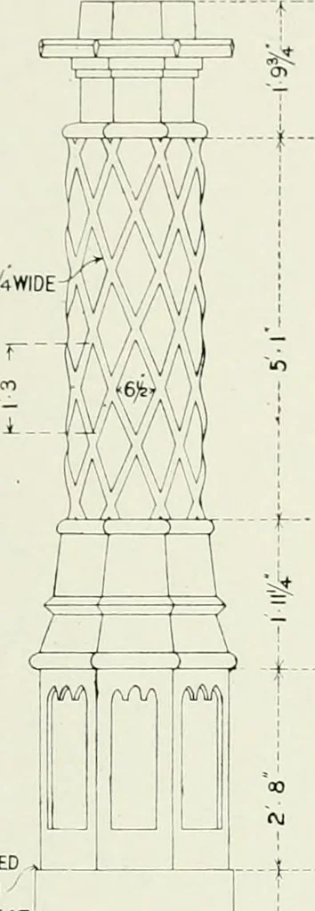 An illustration from The practical exemplar of architecture, 1907, leaf 46