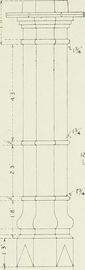 An illustration from The practical exemplar of architecture, 1907, leaf 50