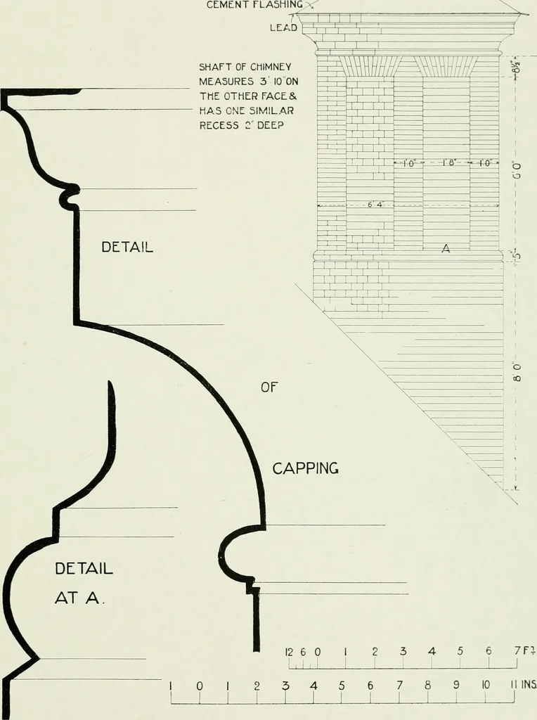 An illustration from The practical exemplar of architecture, 1907, leaf 64