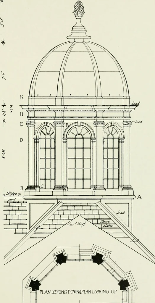An illustration from The practical exemplar of architecture, 1907, leaf 76