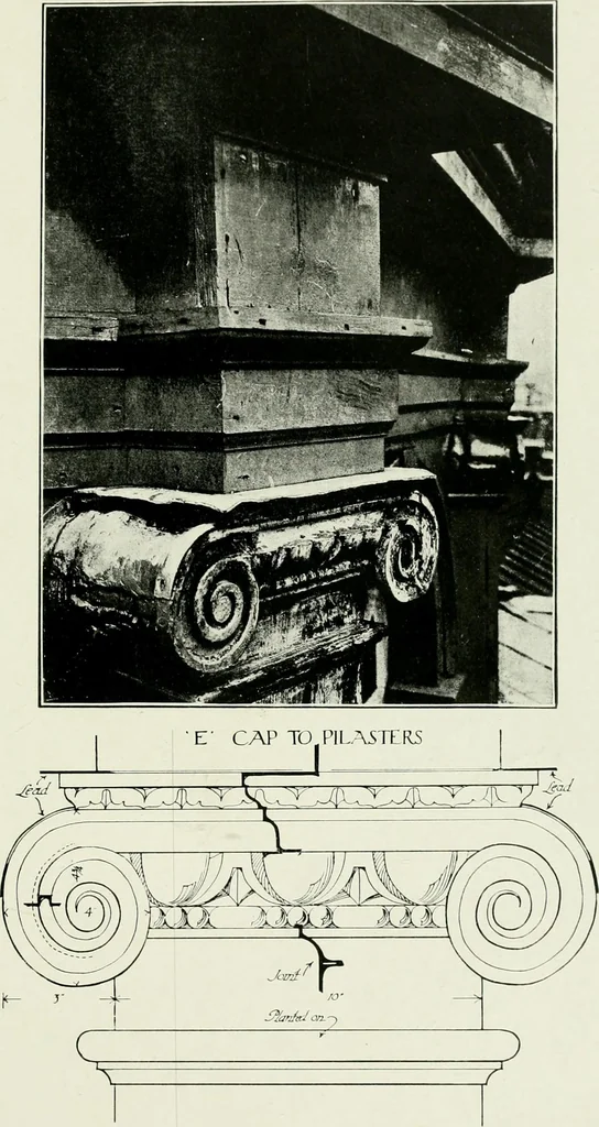 An illustration from The practical exemplar of architecture, 1907, leaf 82
