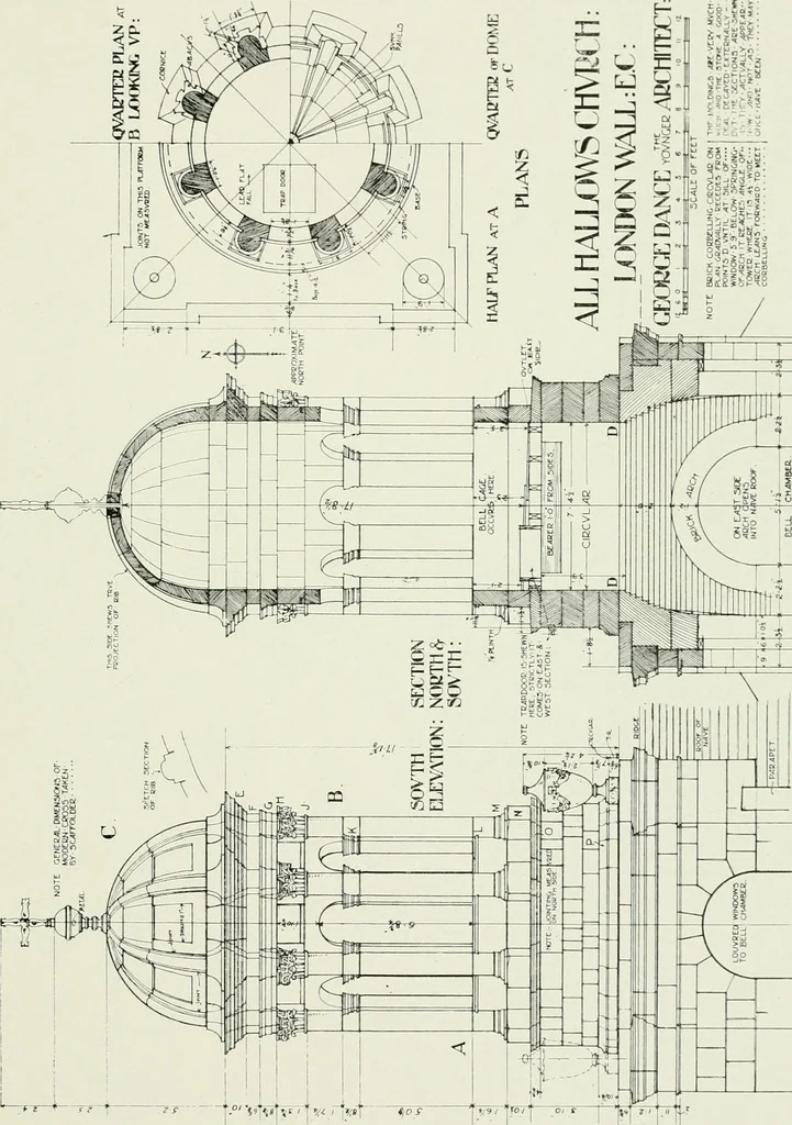 An illustration from The practical exemplar of architecture, 1907, leaf 86