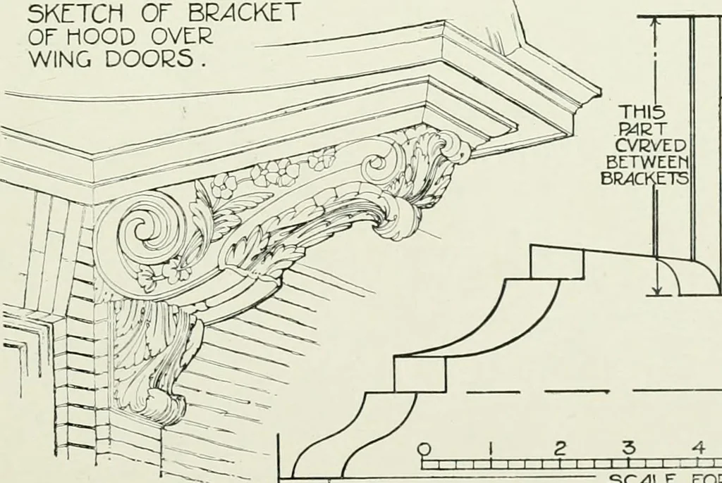 An illustration from The practical exemplar of architecture, 1907, leaf 94