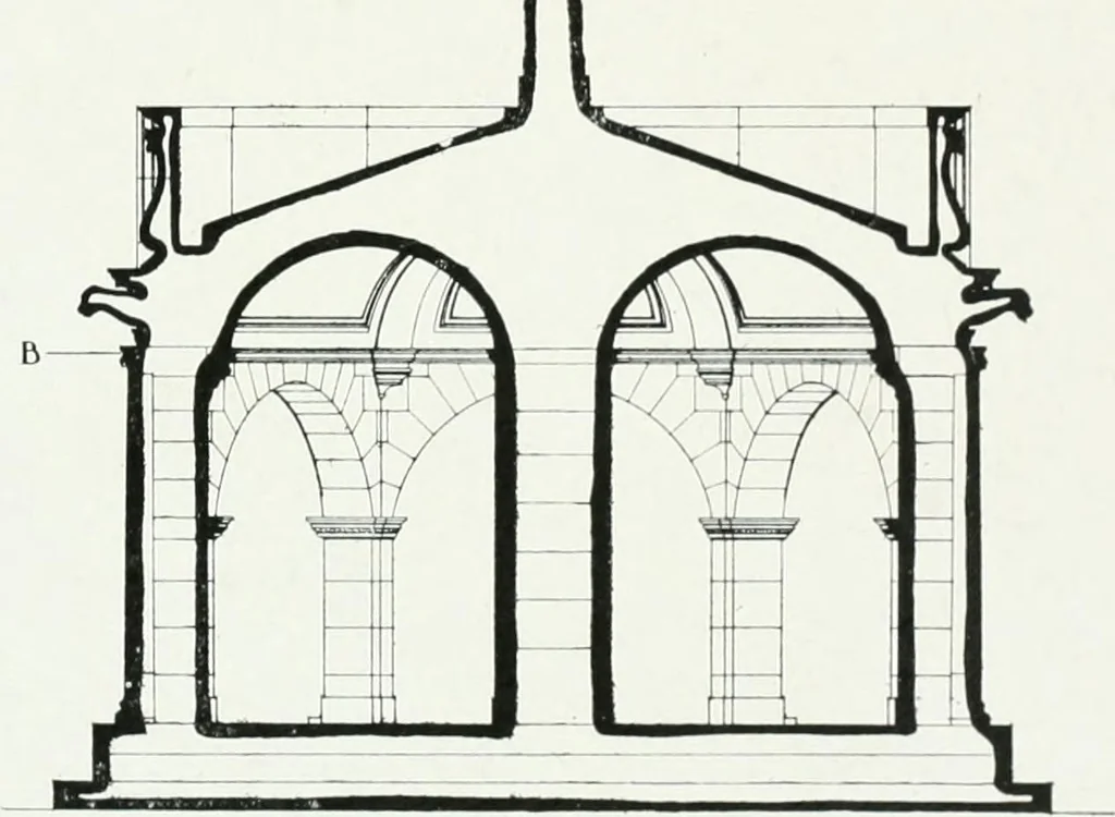 An illustration from The practical exemplar of architecture, 1907, leaf 104