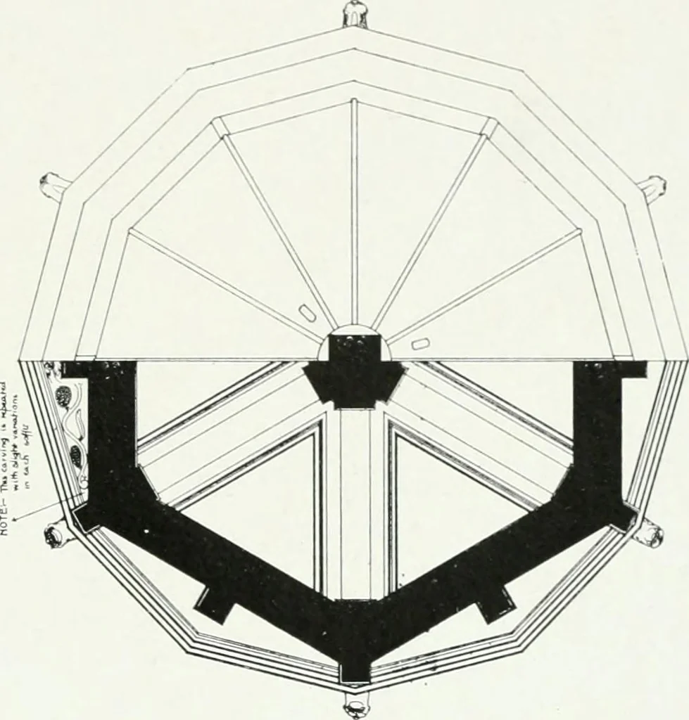 An illustration from The practical exemplar of architecture, 1907, leaf 106