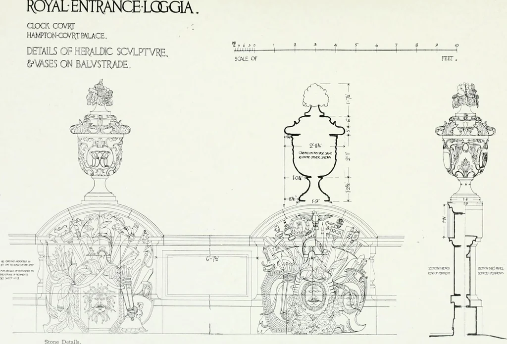 An illustration from The practical exemplar of architecture, 1907, leaf 134
