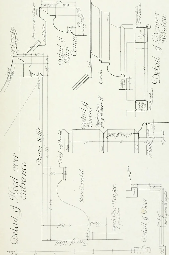 An illustration from The practical exemplar of architecture, 1907, leaf 14