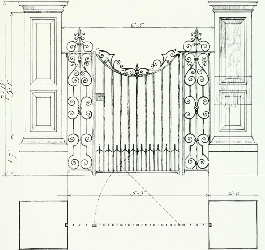 An illustration from The practical exemplar of architecture, 1907, leaf 142