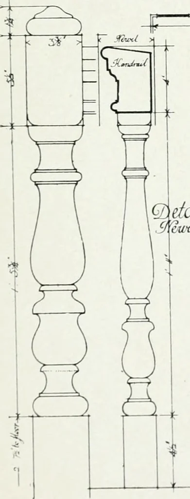 An illustration from The practical exemplar of architecture, 1907, leaf 16