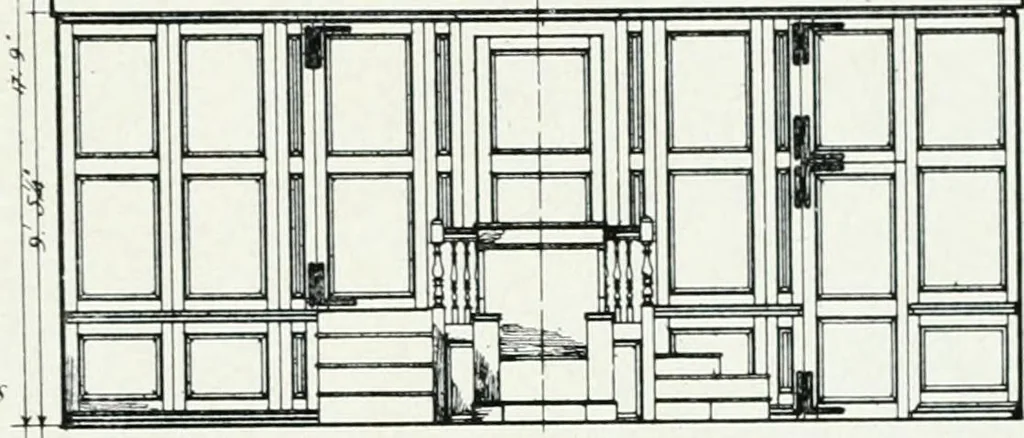 An illustration from The practical exemplar of architecture, 1907, leaf 16