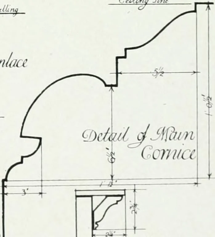An illustration from The practical exemplar of architecture, 1907, leaf 16