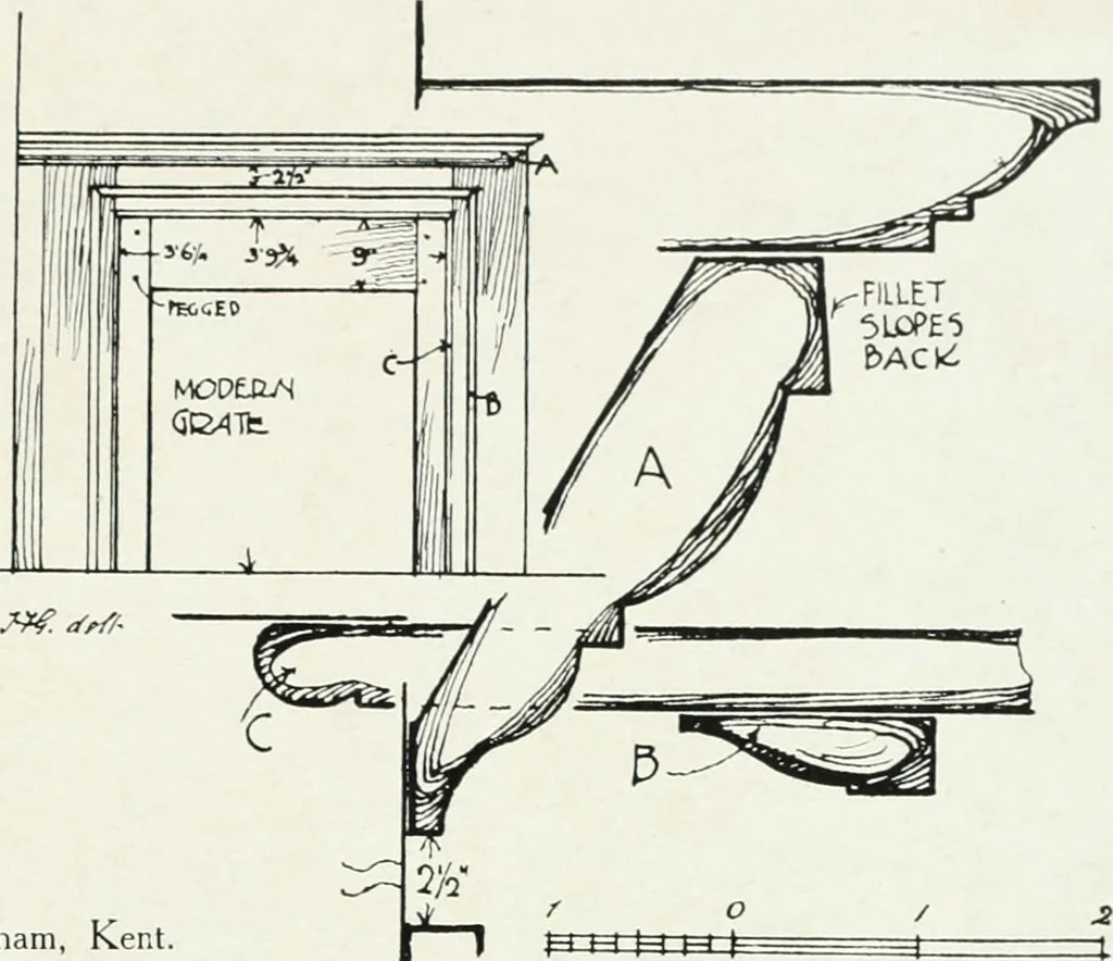 An illustration from The practical exemplar of architecture, 1907, leaf 170