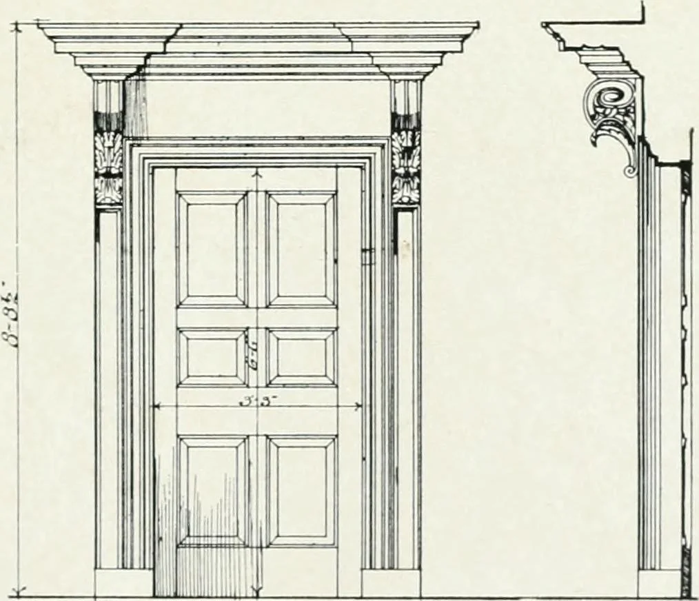 An illustration from The practical exemplar of architecture, 1907, leaf 170