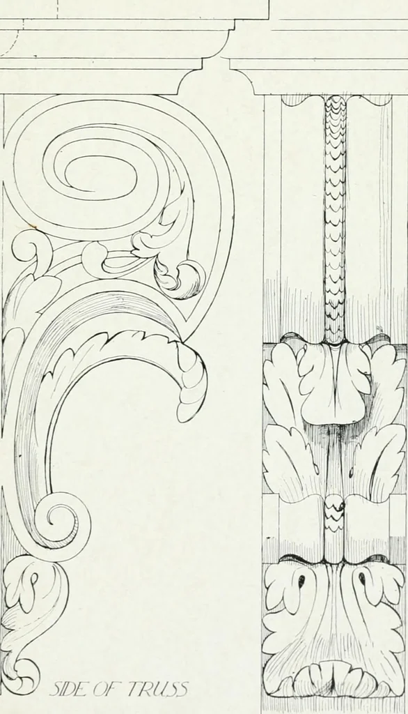 An illustration from The practical exemplar of architecture, 1907, leaf 172