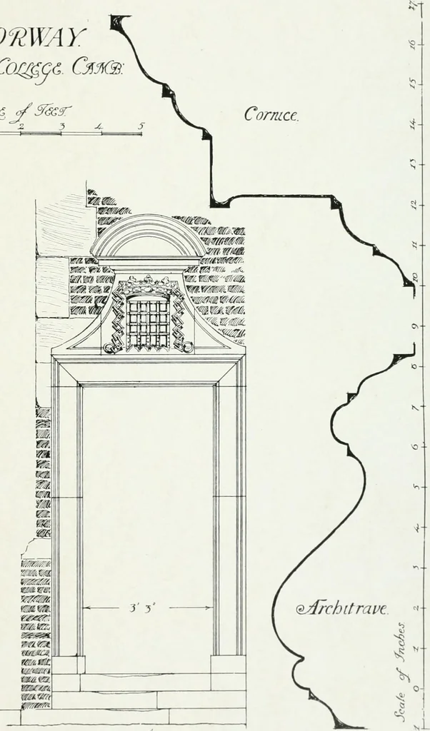 An illustration from The practical exemplar of architecture, 1907, leaf 184