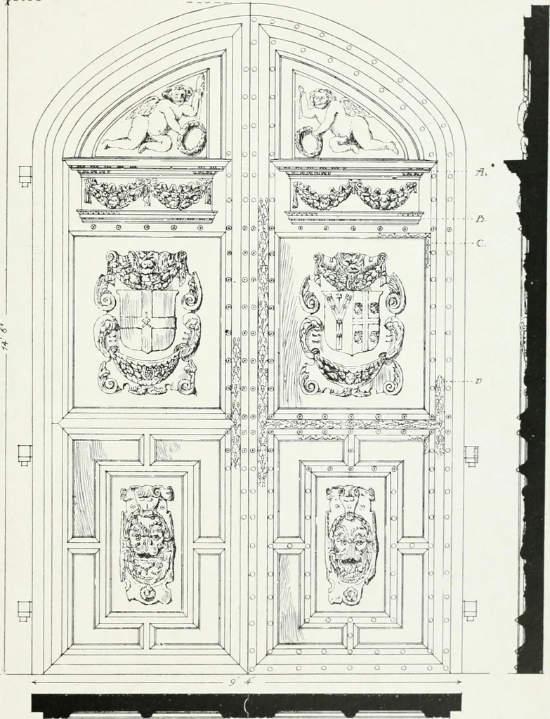 An illustration from The practical exemplar of architecture, 1907, leaf 186