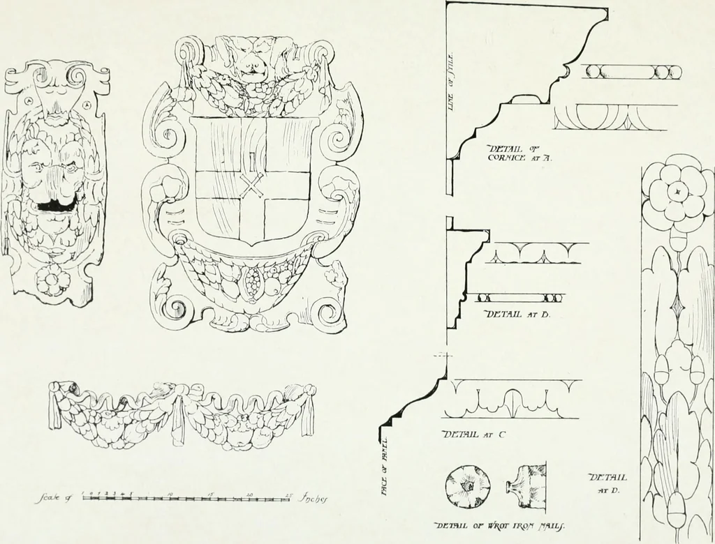 An illustration from The practical exemplar of architecture, 1907, leaf 188