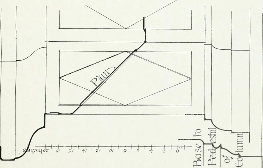 An illustration from The practical exemplar of architecture, 1907, leaf 204