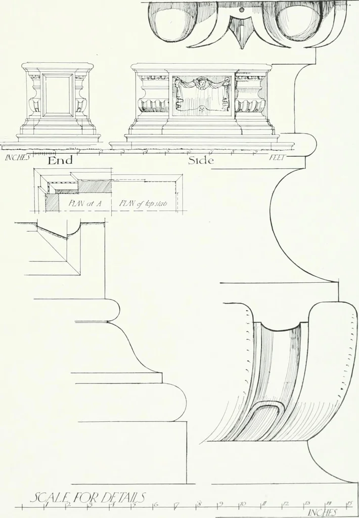 An illustration from The practical exemplar of architecture, 1907, leaf 210