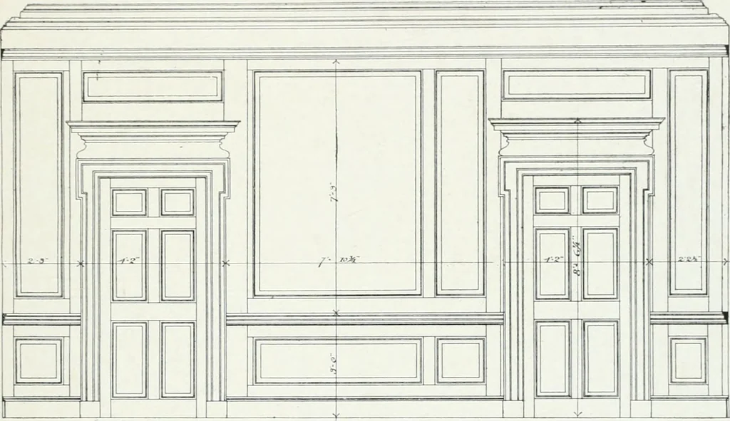 An illustration from The practical exemplar of architecture, 1907, leaf 28