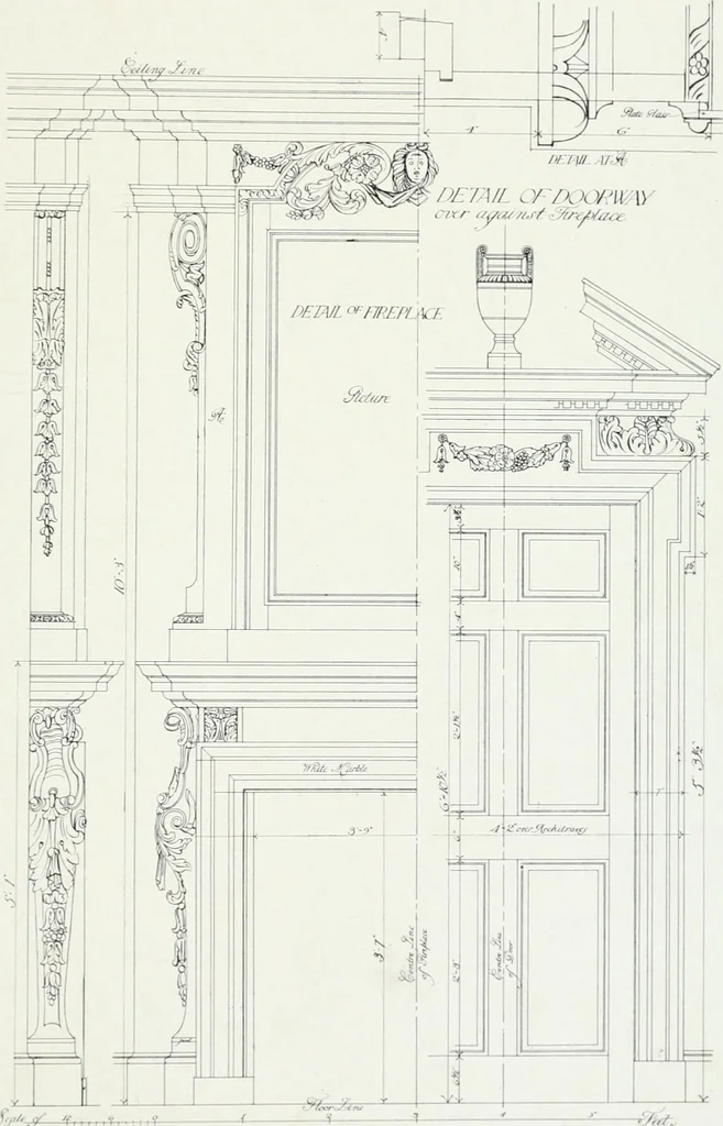 An illustration from The practical exemplar of architecture, 1907, leaf 30