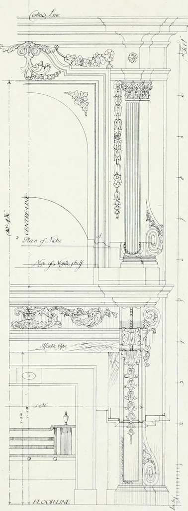 An illustration from The practical exemplar of architecture, 1907, leaf 40