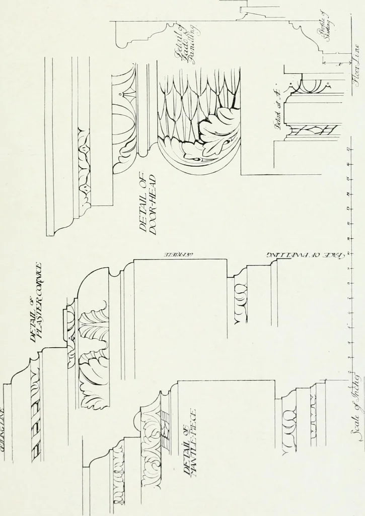 An illustration from The practical exemplar of architecture, 1907, leaf 42