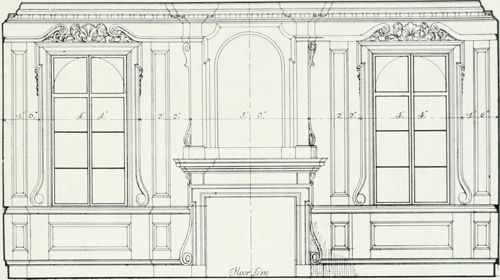 An illustration from The practical exemplar of architecture, 1907, leaf 50
