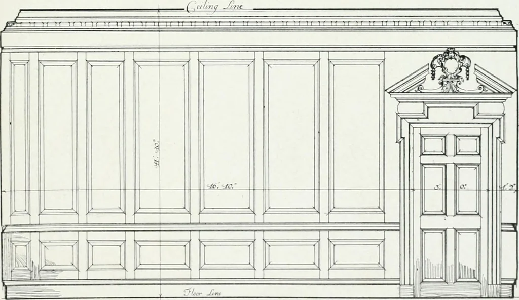 An illustration from The practical exemplar of architecture, 1907, leaf 50