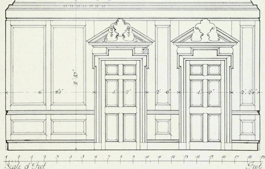 An illustration from The practical exemplar of architecture, 1907, leaf 52