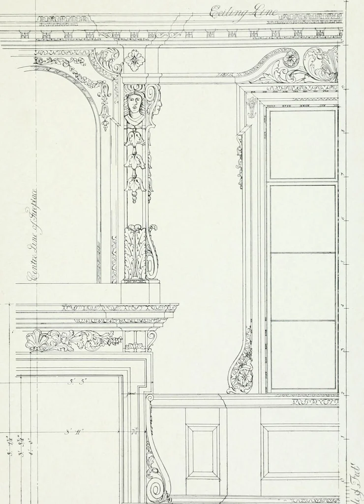 An illustration from The practical exemplar of architecture, 1907, leaf 54