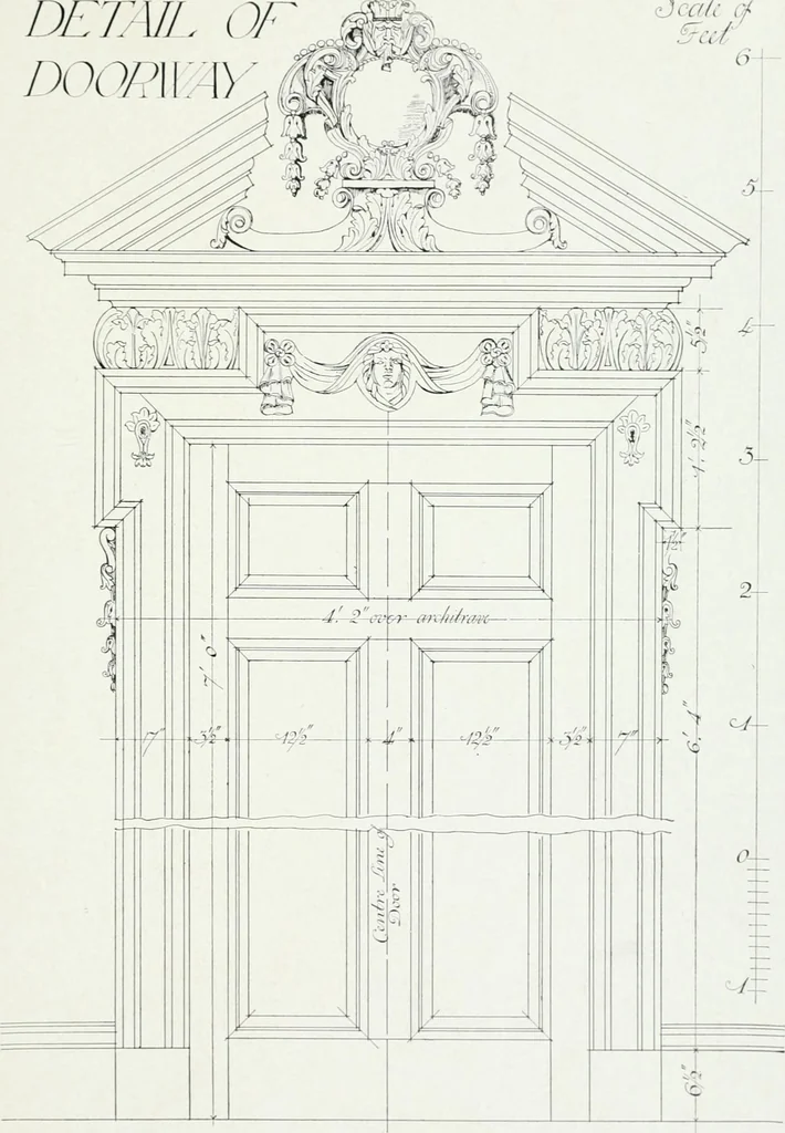 An illustration from The practical exemplar of architecture, 1907, leaf 56
