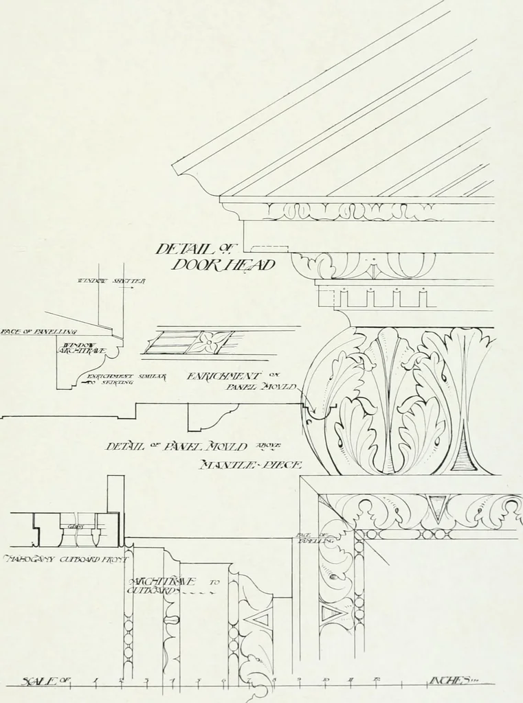 An illustration from The practical exemplar of architecture, 1907, leaf 60