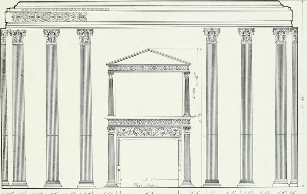 An illustration from The practical exemplar of architecture, 1907, leaf 66