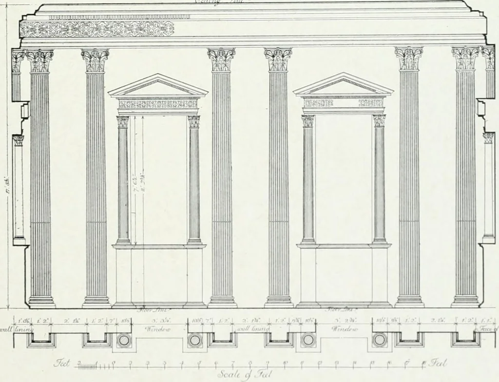 An illustration from The practical exemplar of architecture, 1907, leaf 66