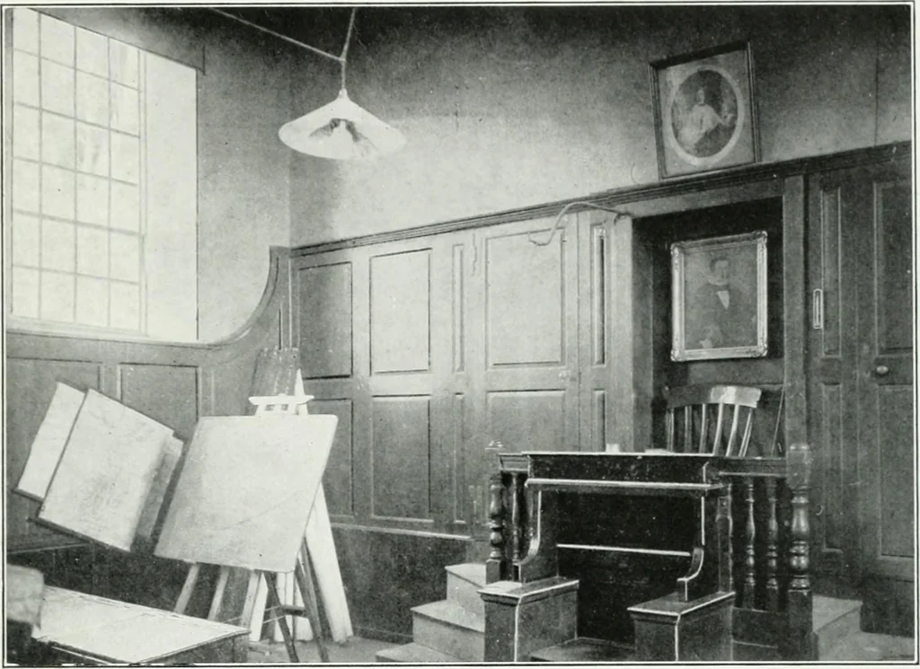 An illustration from The practical exemplar of architecture, 1907, leaf 8