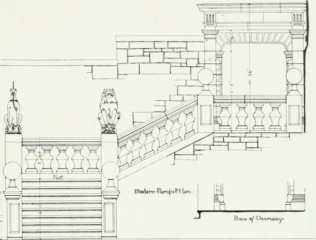 An illustration from The practical exemplar of architecture, 1907, leaf 84
