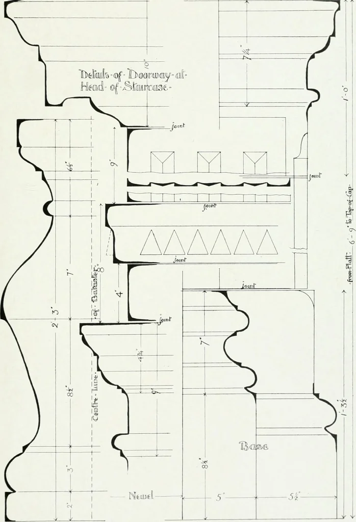An illustration from The practical exemplar of architecture, 1907, leaf 88
