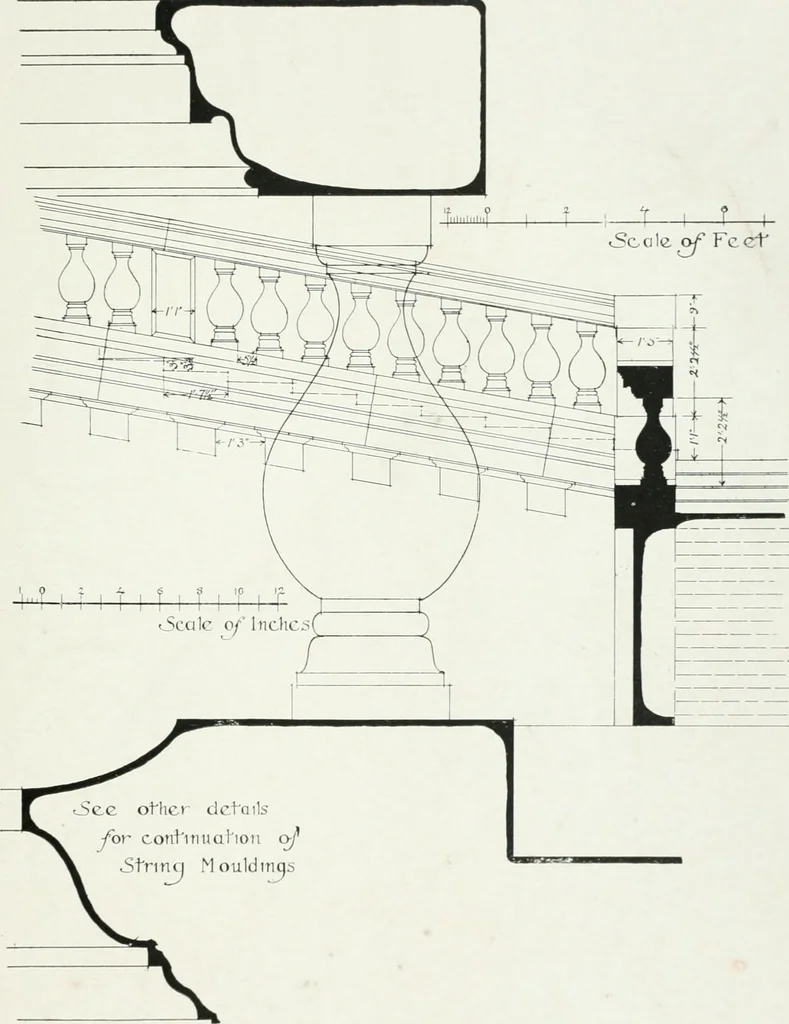 An illustration from The practical exemplar of architecture, 1907, leaf 94