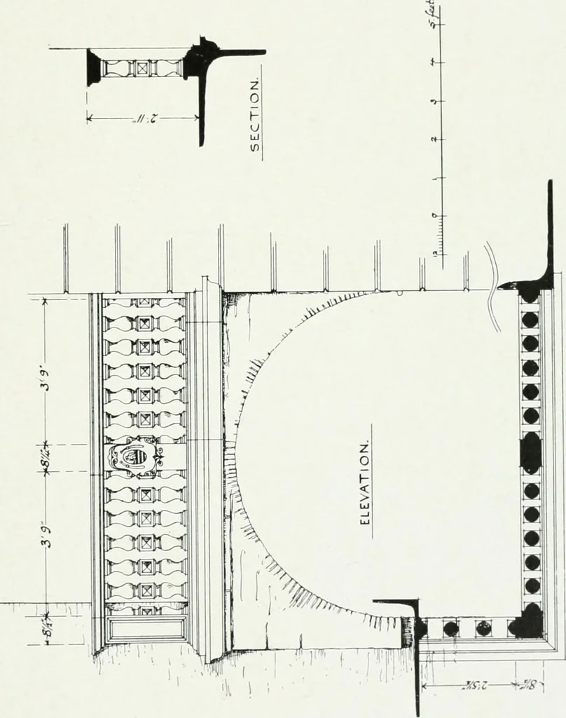 An illustration from The practical exemplar of architecture, 1907, leaf 98