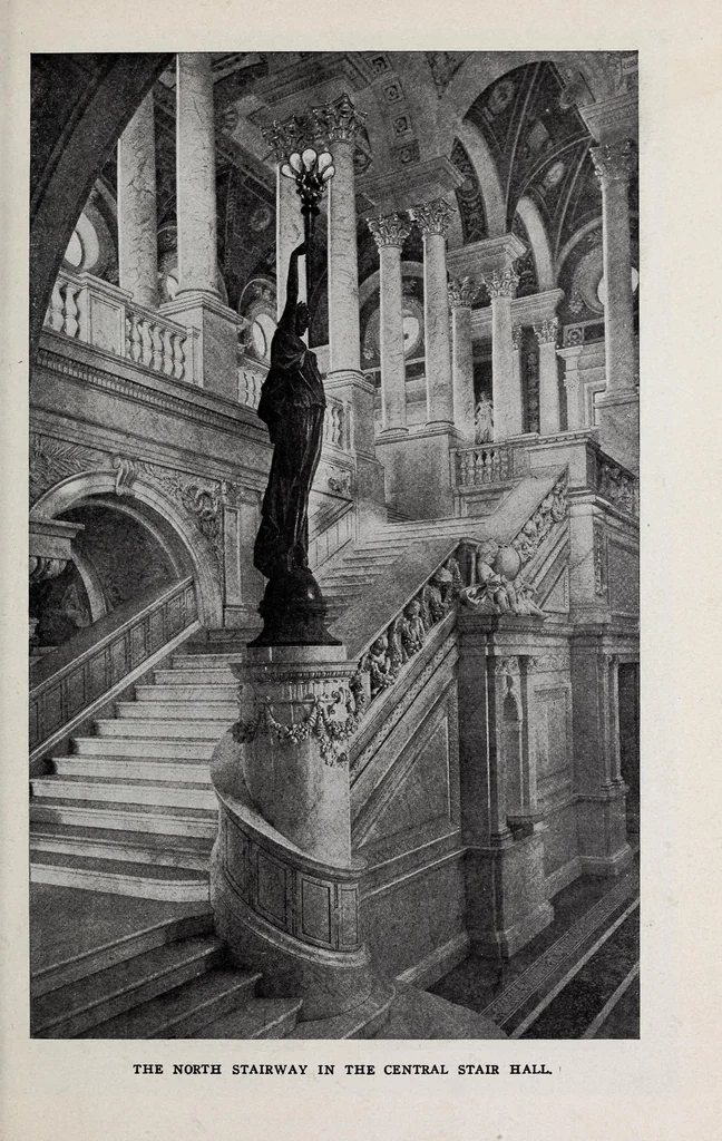 An illustration from A practical guide to the Library of Congress paintings : with 92 key pictures and other illustrations and the library quotations, 1903, leaf 13